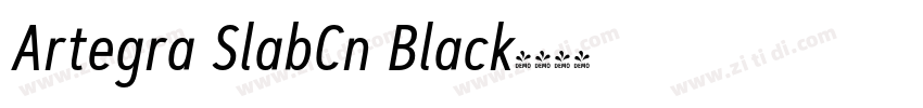 Artegra SlabCn Black字体转换